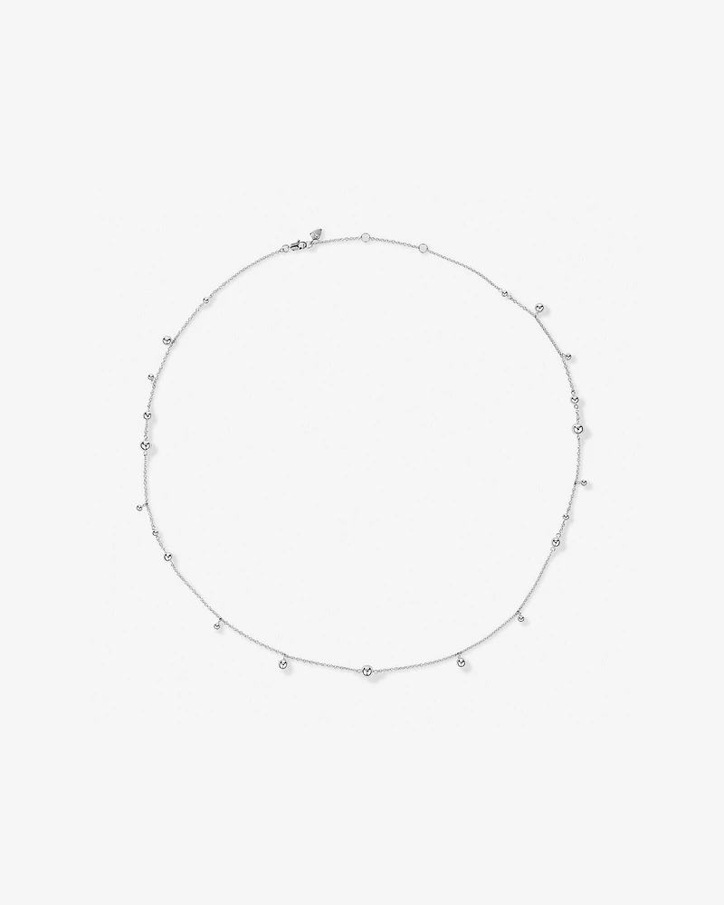 60cm (24") Bead Necklace in Sterling Silver