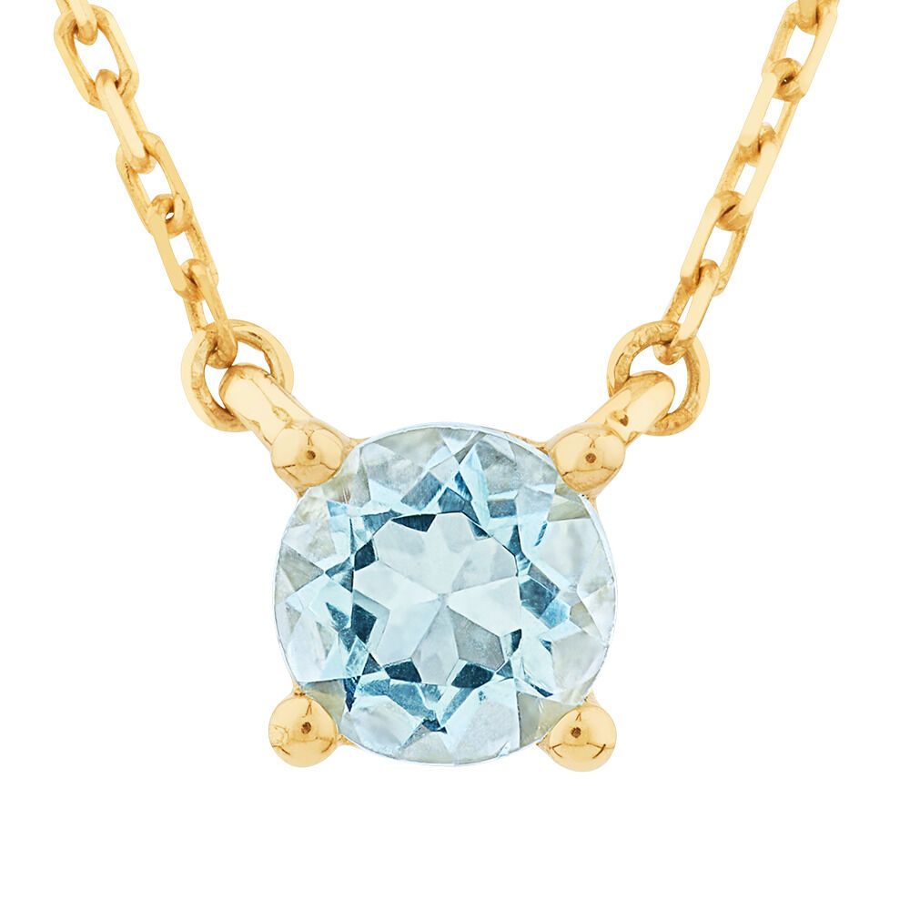 michael hill aquamarine necklace