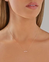 Bar Necklace with 0.10 Carat TW of Diamonds in 10kt Yellow Gold