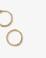 Mini Hoop Earrings in 10kt Yellow Gold