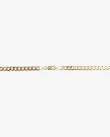 55cm (22") 4.5mm-5mm Width Curb Chain in 10kt Yellow Gold