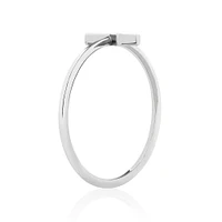 C Initial Ring in Sterling Silver