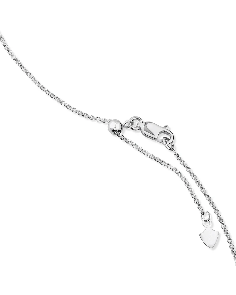 Diamond Accent Double Heart Pendant in Sterling Silver