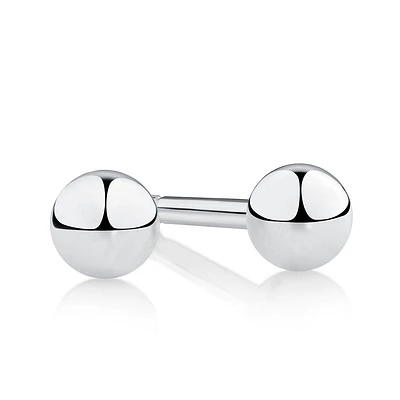 4mm Ball Stud Earrings in Sterling Silver