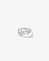 Bague Ouverte Liane en Zircon Cubique Argent Sterling