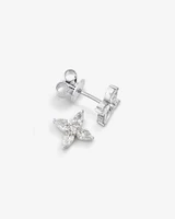 0.62 Carat TW Floret Laboratory-Grown Diamond Stud Earrings in 10kt White Gold