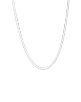 45cm (17") 4.5mm-5mm Width Snake Chain In Sterling Silver