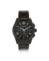 Men's Chronograph Watch in Black Tone Stainless Steel