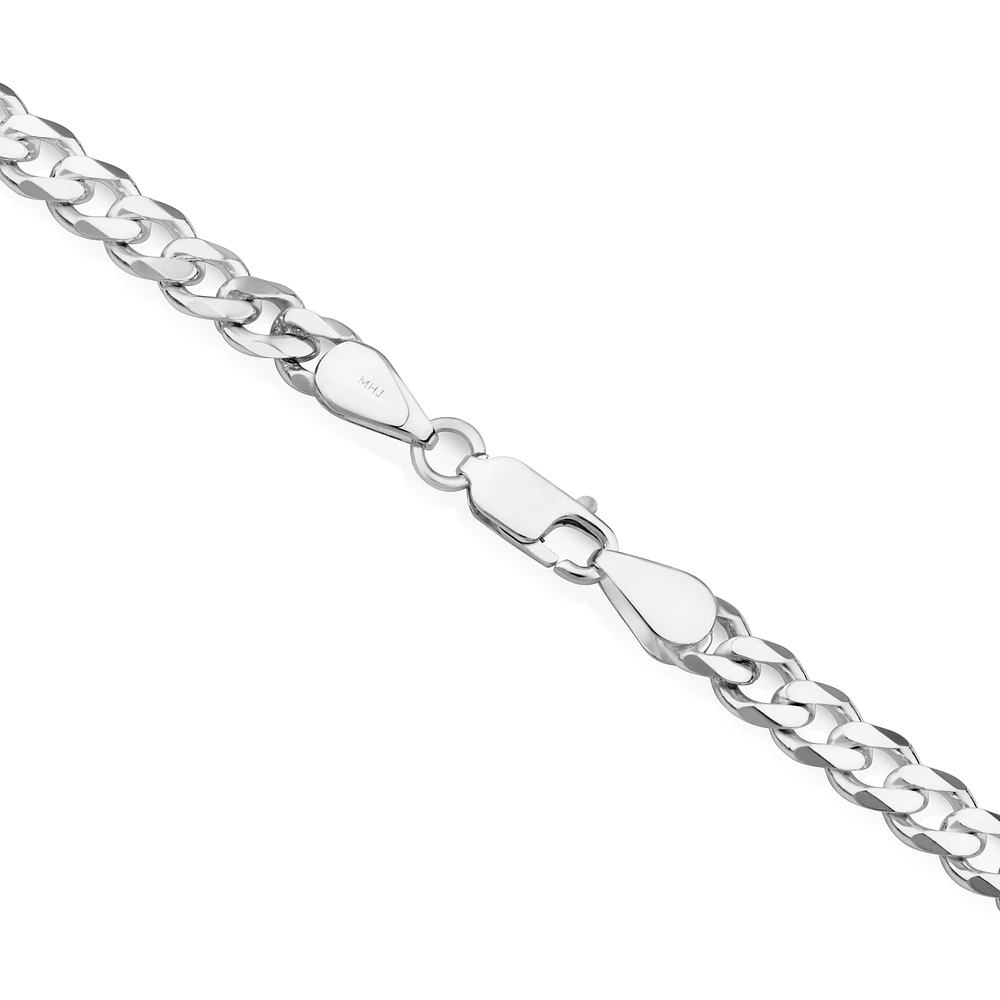 60cm (24") 5.5mm Width Curb Chain in Sterling Silver