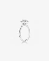 Sir Michael Hill Designer Oval Engagement Ring with 0.92 Carat TW Diamonds in 18kt Gold