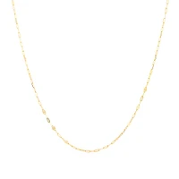 50cm (20") Oval Mirror Cable Chain in 10kt Yellow Gold