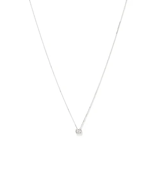 Pendentif multistones de 0,28 carat TW en diamant taille émeraude en or blanc 10kt