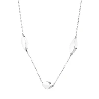 Collier à station en forme de marquise en argent sterling