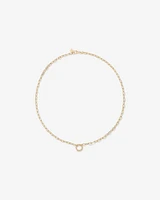 50cm (20") Round Paperclip Open Pendant Chain in 10kt Yellow Gold