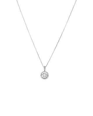 Pendentif Everlight en or blanc 10 K avec diamants totalisant 0,33 ct