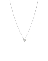 Pendentif cœur Infinitas en argent sterling avec diamants