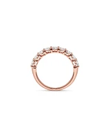 1.30 Carat TW Round Brilliant Laboratory-Grown Diamond Wedding Ring in 14kt White Gold