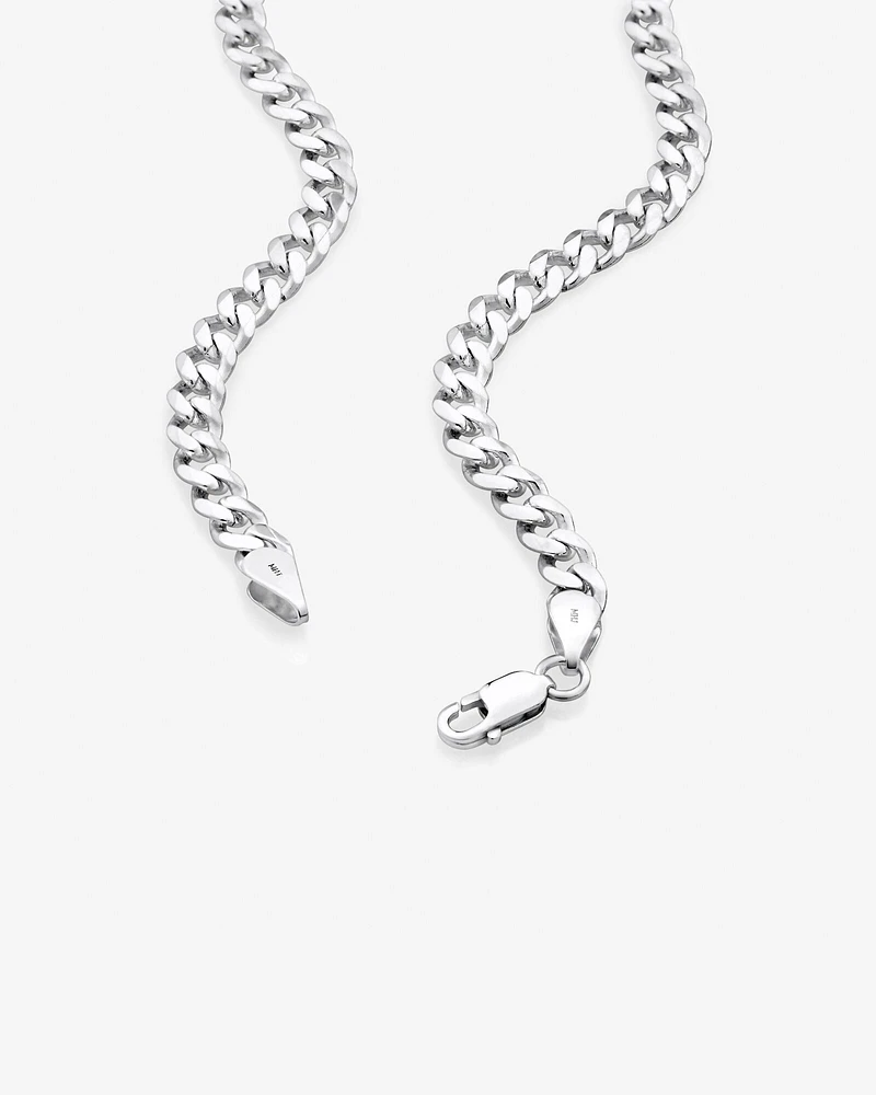 50cm (20") 5.5mm Width Curb Chain in Sterling Silver