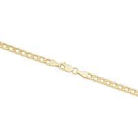 50cm (20") Semi Solid Curb Chain in 10kt Yellow Gold