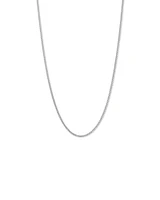 55cm (22") 2.8mm Width Miami Curb Chain Necklace in Sterling Silver