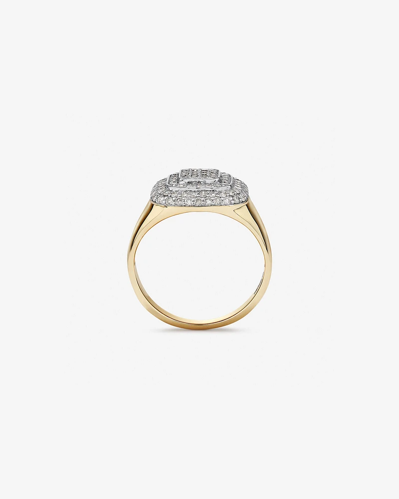 Ring with Carat TW of Diamonds in 10kt Yellow Gold