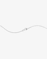A' Initial necklace with 0.10 Carat TW of Diamonds in 10kt White Gold