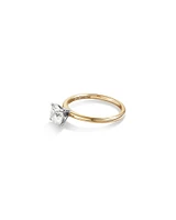 Carat TW Round Brilliant Laboratory-Grown Diamond Solitaire Engagement Ring in 14kt Gold