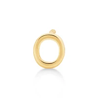 G Initial Single Stud Earring in 10kt Yellow Gold