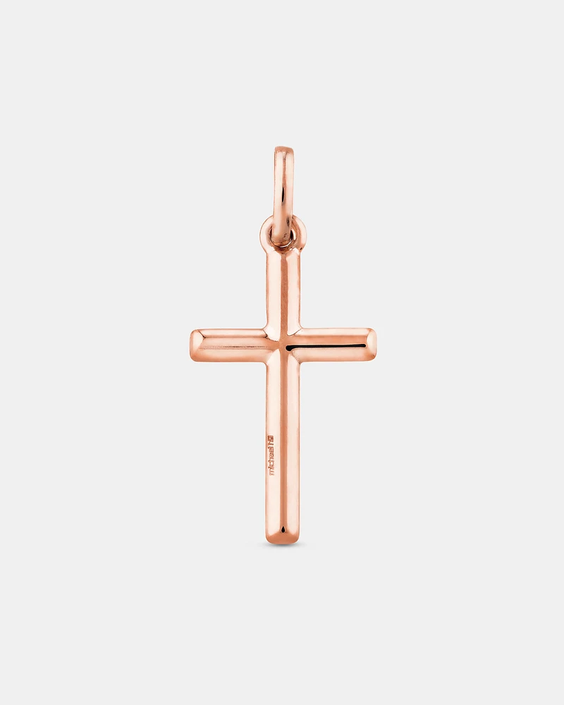 Cross Pendant in 10kt Rose Gold