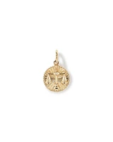 Diamond Accent Aries Zodiac Pendant in 10kt Yellow Gold