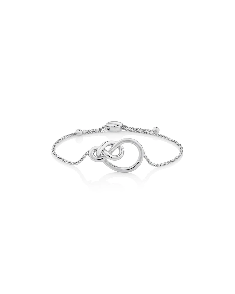 Knots Adjustable Bracelet in Sterling Silver