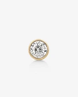 Single Solitaire Stud Earring with 0.30 Carat TW of Diamonds In 10kt Yellow Gold