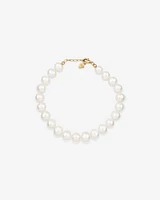 Cultured Freshwater Pearl Bracelet in 10kt Yellow Gold