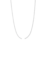 60cm (24") Fine Belcher Open Pendant Chain in Sterling Silver