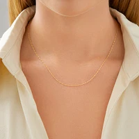 45cm (18") Hollow Singapore Chain in 10kt Yellow Gold