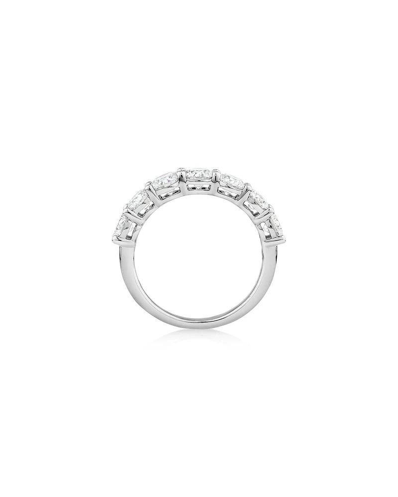 Alliance en or blanc 14 K avec diamants créés en laboratoire totalisant 2 ct