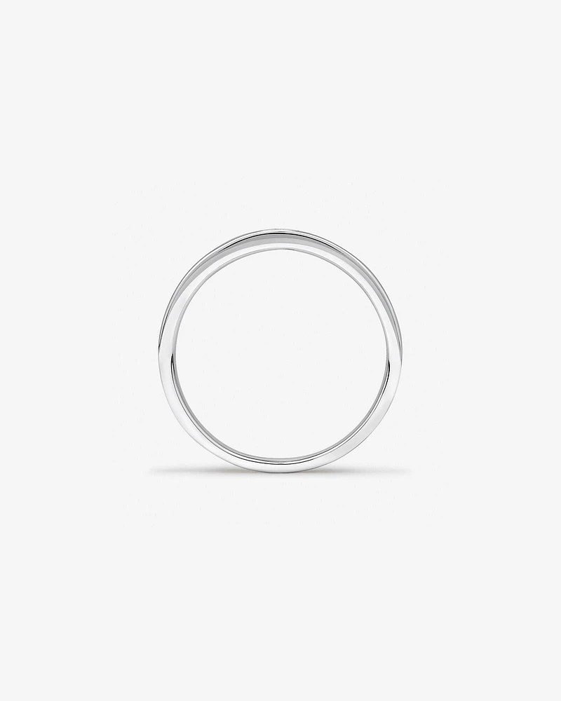 Men's Ring with Diamonds in 10kt White Gold