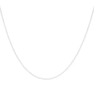 45cm (18") 1mm-1.5mm Width Diamond Cut Belcher Chain 18kt Yellow Gold