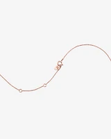 Necklace with Morganite in 10kt Rose Gold