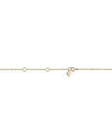 Station Necklace with 0.15 Carat TW of Diamonds in 10kt Yellow Gold