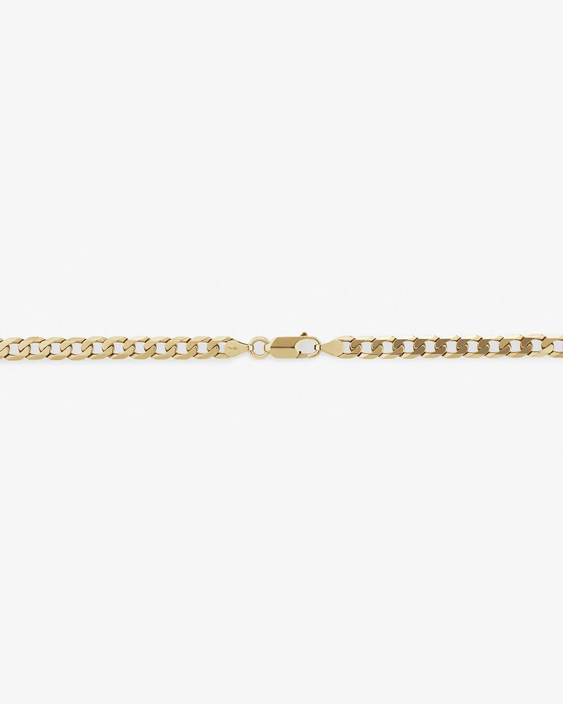 60cm (24") 5.5mm-6mm Width Curb Chain in 10kt Yellow Gold