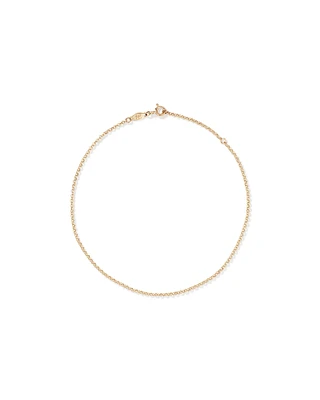 26cm (10.2") 1.7mm Width Belcher Chain Anklet in 10kt Yellow Gold