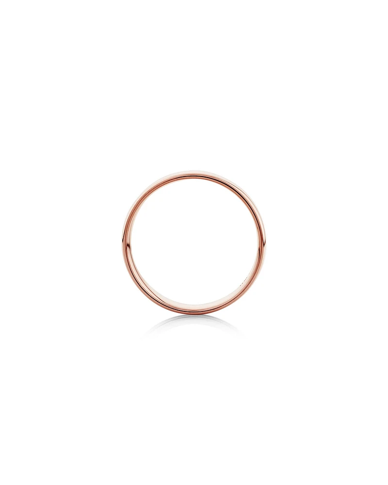 Half Round Wedding Band in 10kt Rose Gold