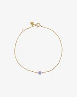 Bracelet with Tanzanite in 10kt Yellow Gold