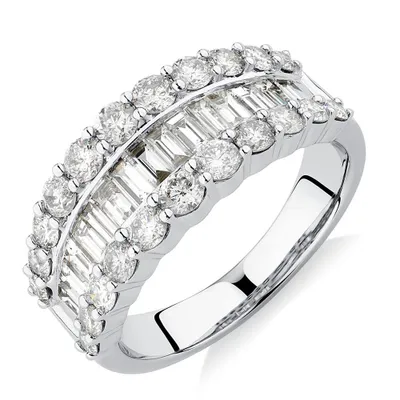 Ring with 2 Carat TW of Diamonds 14kt White Gold