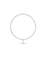 45cm (18") 4.5mm-5mm Width Belcher Fob Chain in Sterling Silver