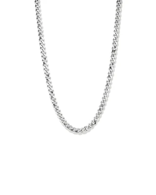 9.3mm Curb Chain in Sterling Silver