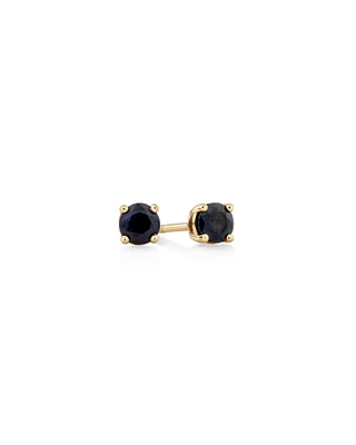 Stud Earrings with Sapphire in 10kt Yellow Gold