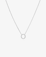A' Initial necklace with 0.10 Carat TW of Diamonds in 10kt White Gold