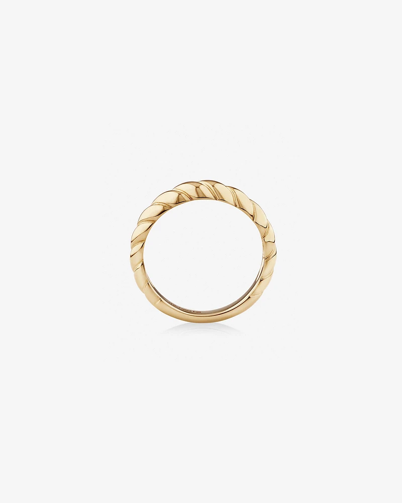 Narrow Croissant Ring in 10kt Yellow Gold